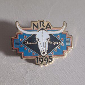 NRA Phoenix AZ 1995 Vintage Lapel Pin - Arizona National Rifle Association Badge